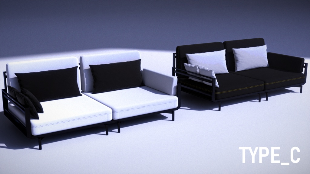 【無料版あり】BenchSofa【椅子・ソファ】