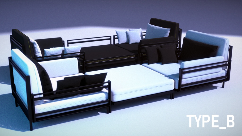 【無料版あり】BenchSofa【椅子・ソファ】