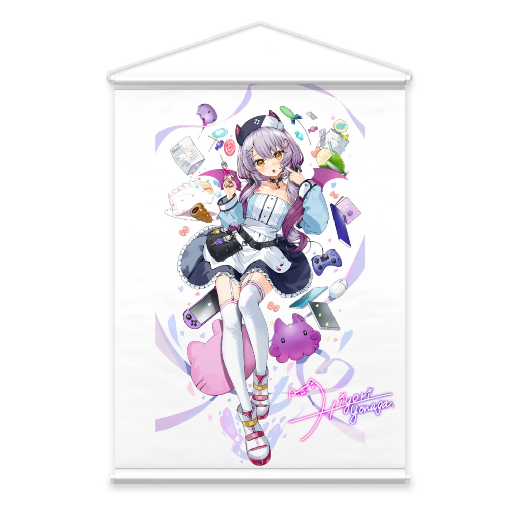 【ミニタペストリー】誕生日記念グッズ/サイン入り【夜永ひより】