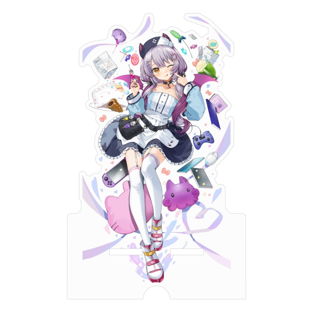 【アクリルスマホスタンド】誕生日記念グッズ(ウィンクVer.)【夜永ひより】