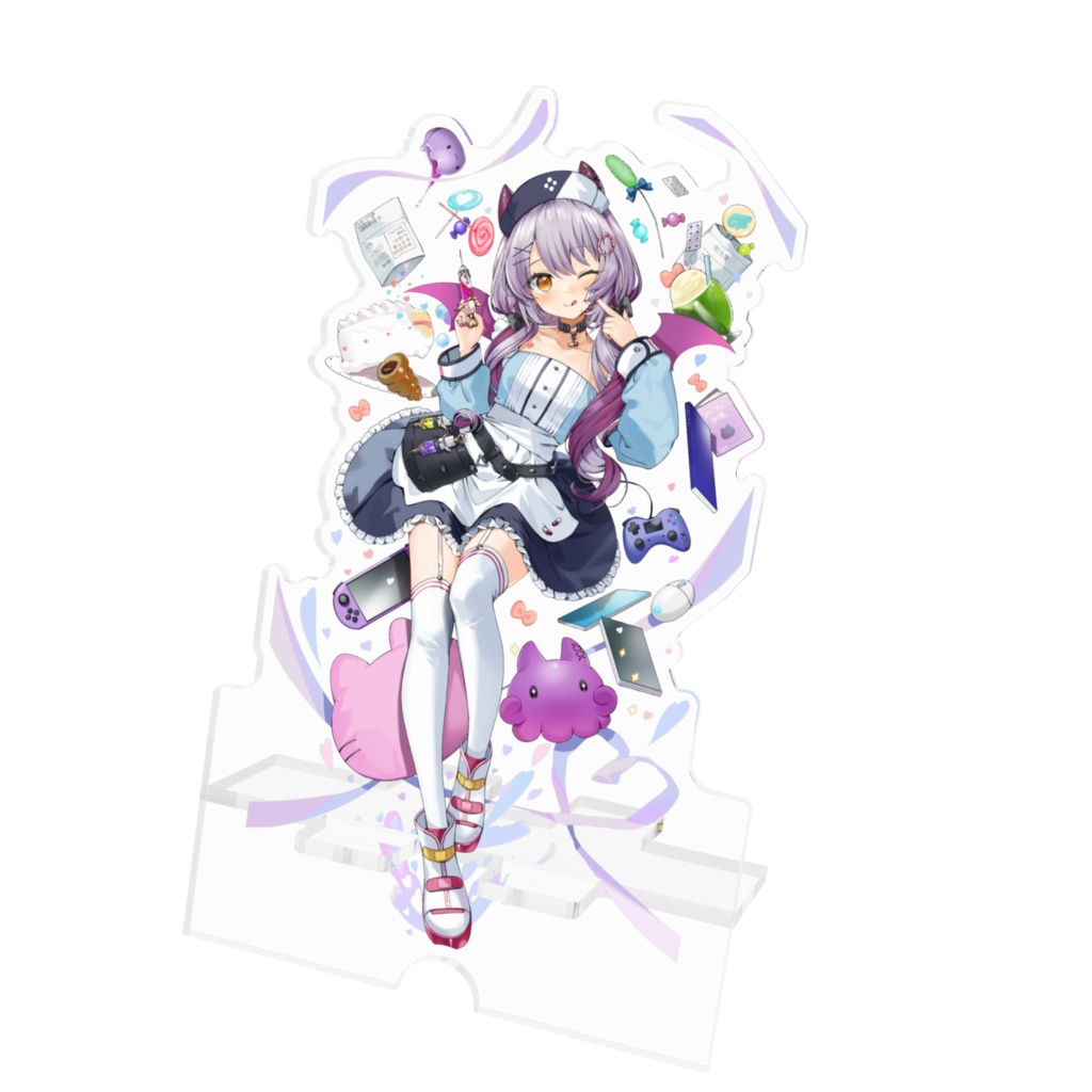 【アクリルスマホスタンド】誕生日記念グッズ(ウィンクVer.)【夜永ひより】