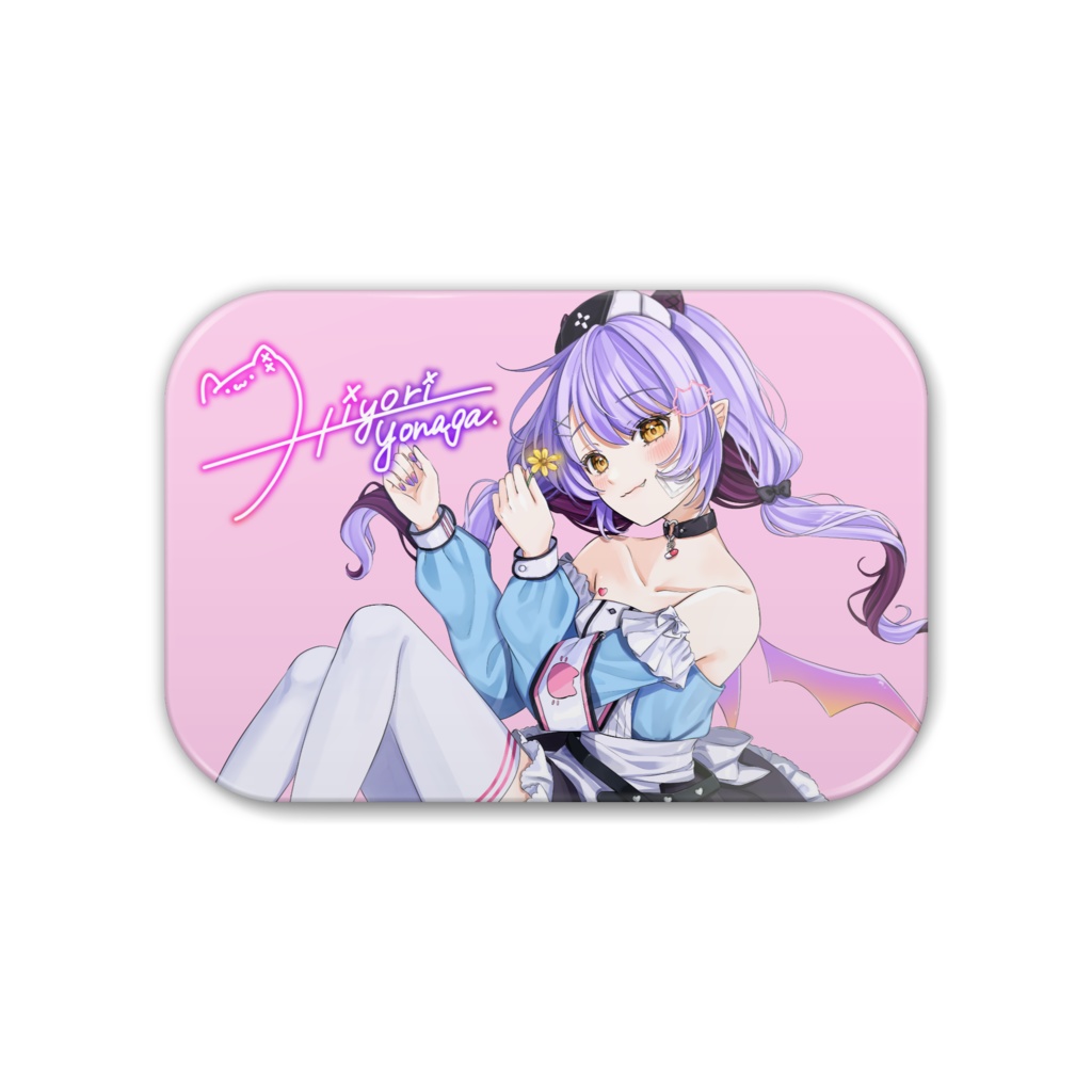 【缶バッジ】誕生日記念グッズ/サイン入り【夜永ひより】