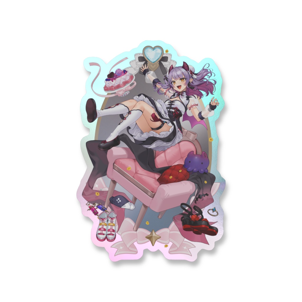 【オーロラステッカー】誕生日記念グッズ/チャイナロリータVer【夜永ひより】