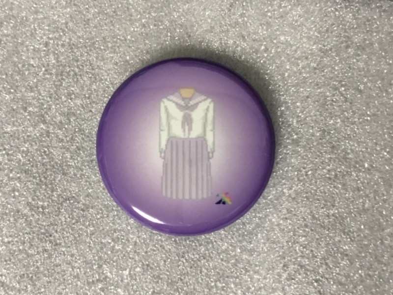 ドット絵いろんなせーらー缶バッジ(紫)25mm