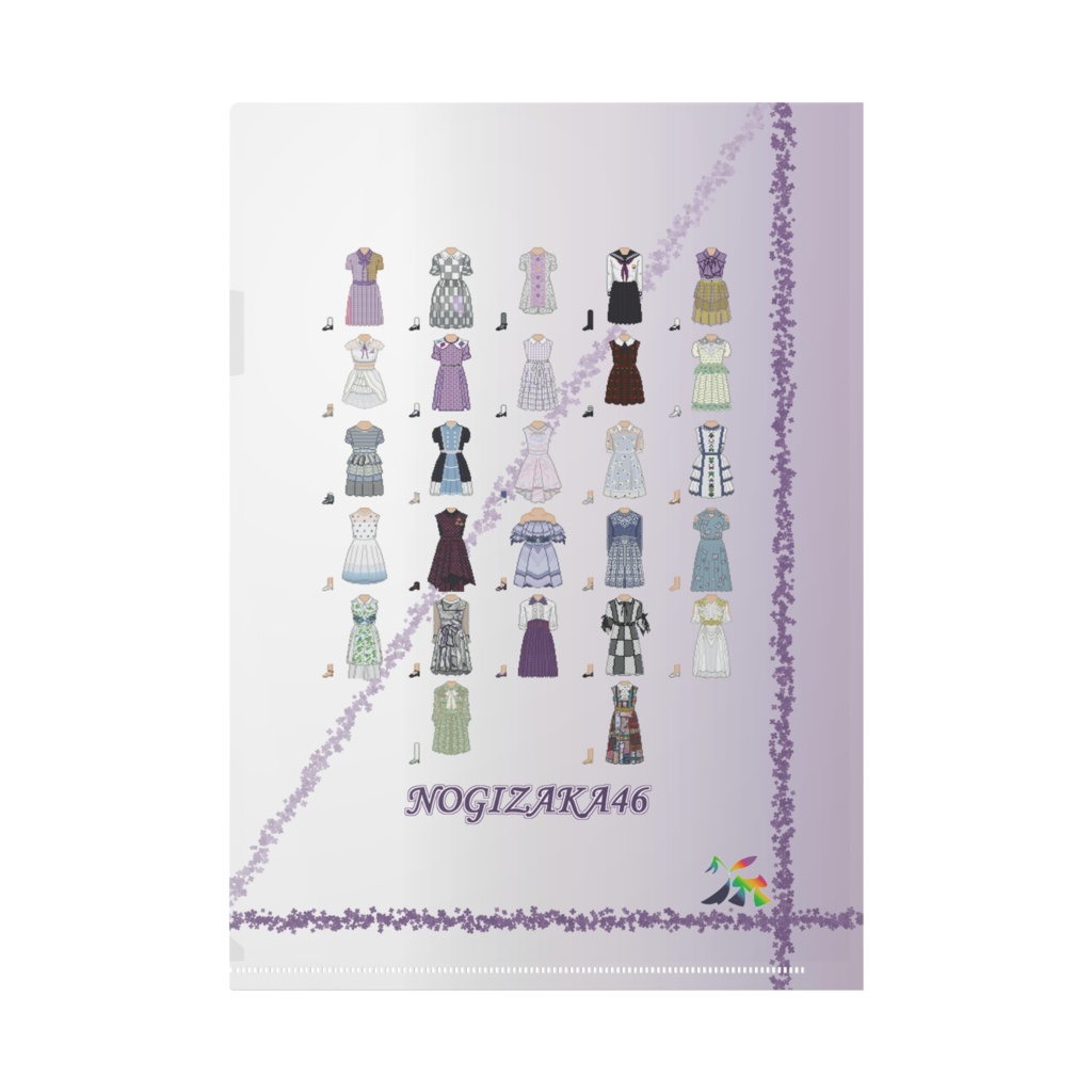 乃木坂46衣装ドット絵クリアファイル(制服Ver.)
