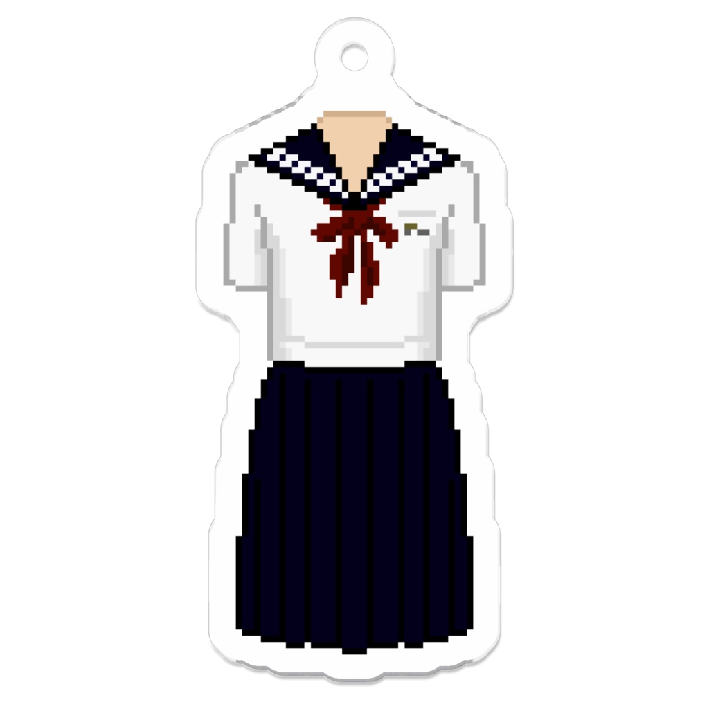 【制服ドット絵アクキー】実践女子学園中学校夏服