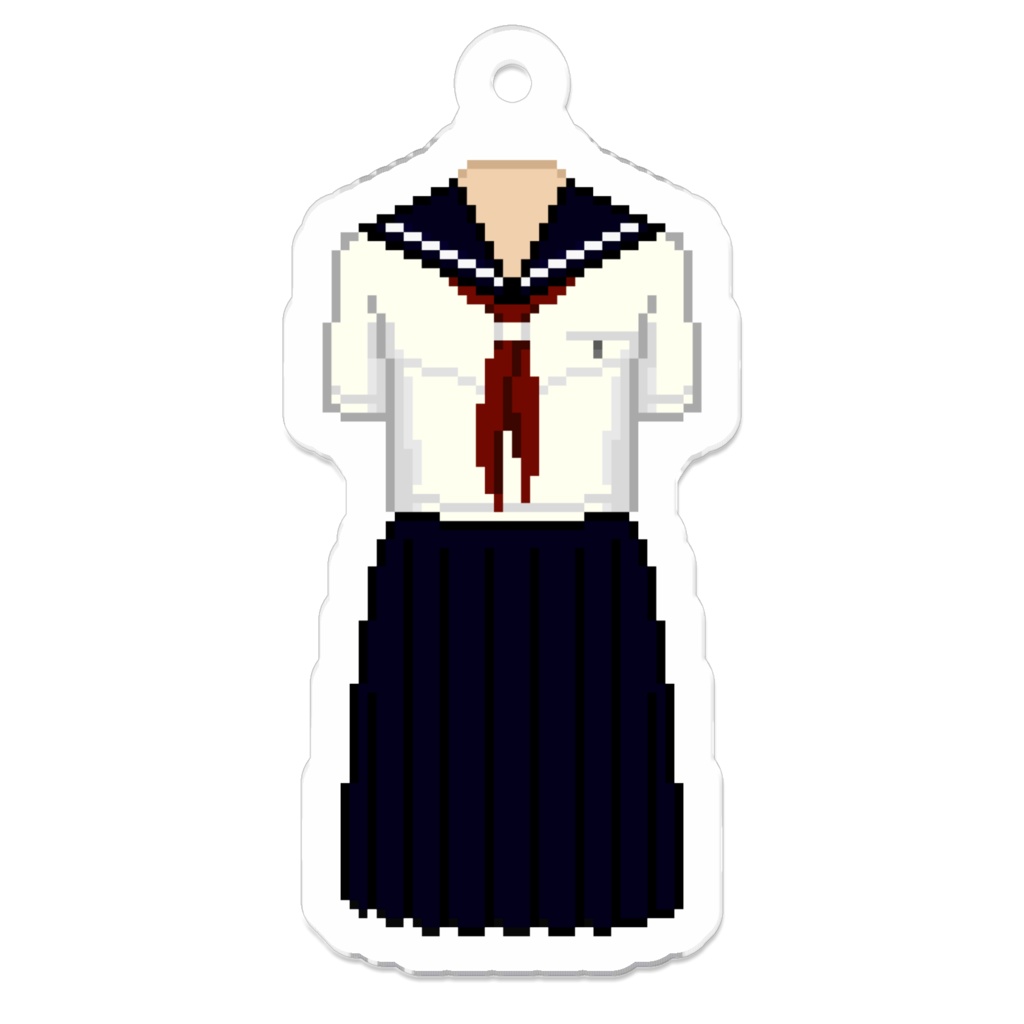 【制服ドット絵アクキー】國學院大學久我山中学校夏服