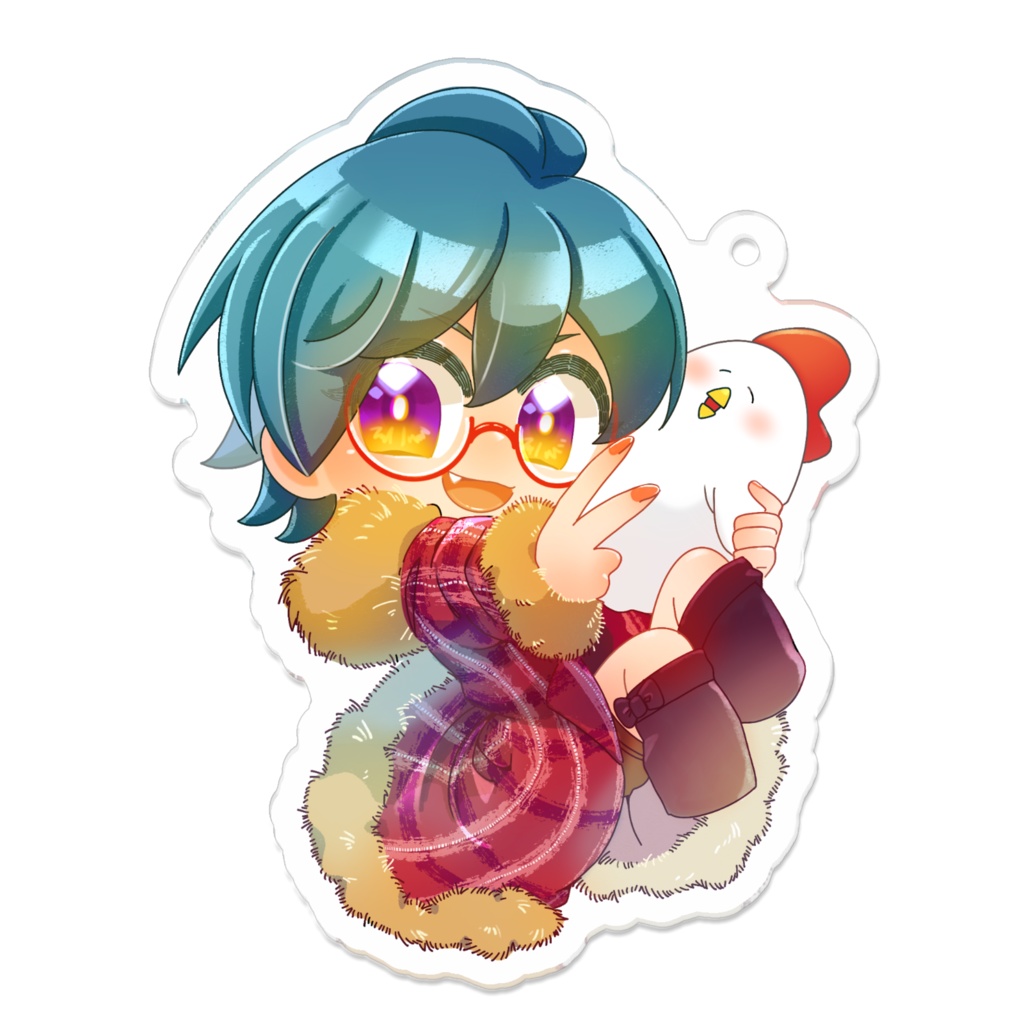 あべるととりおアクリルキーホルダー