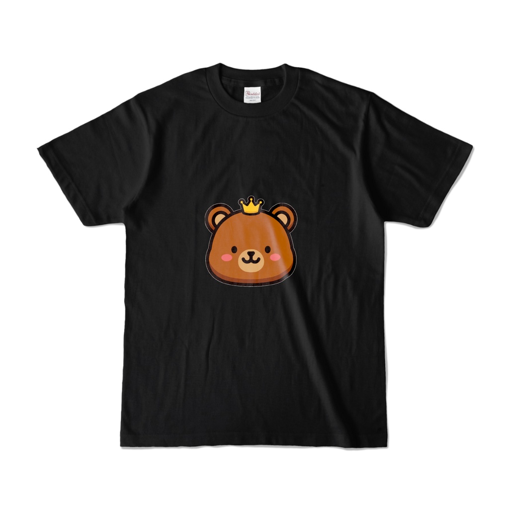 王冠クマ カラーTシャツ