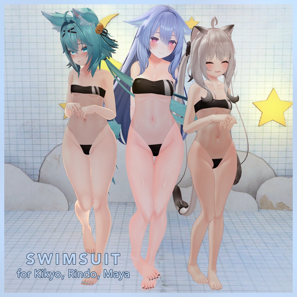 Swimsuit for Kikyo「桔梗」 / Rindo「竜胆」 / Maya「舞夜」