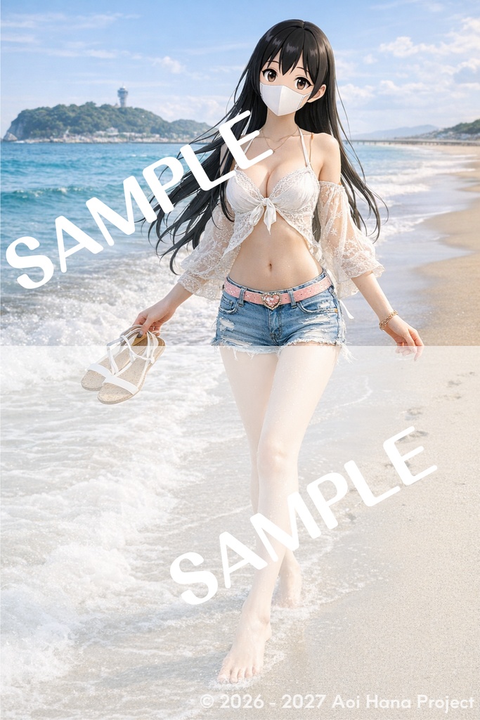 【高精細デジタルブロマイド】碧井咲「湘南・江の島海岸を散策1」