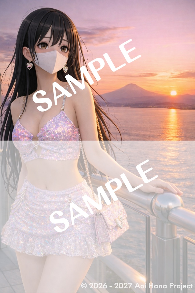 【高精細デジタルブロマイド】碧井咲「横浜・湘南編3点セット1」