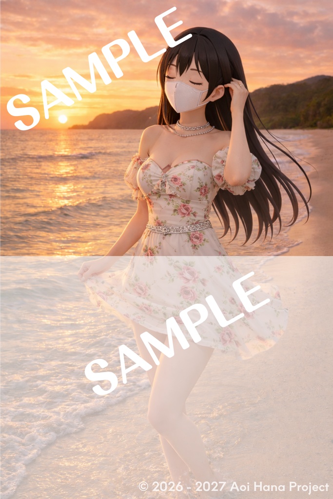 【高精細デジタルブロマイド】碧井咲「沖縄・八重山癒やしの旅3点セット1」