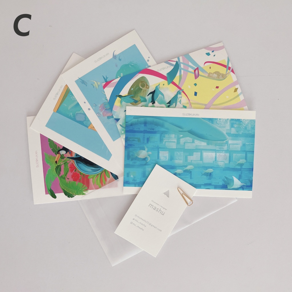 【postcard set】水族缶 ポストカードセット