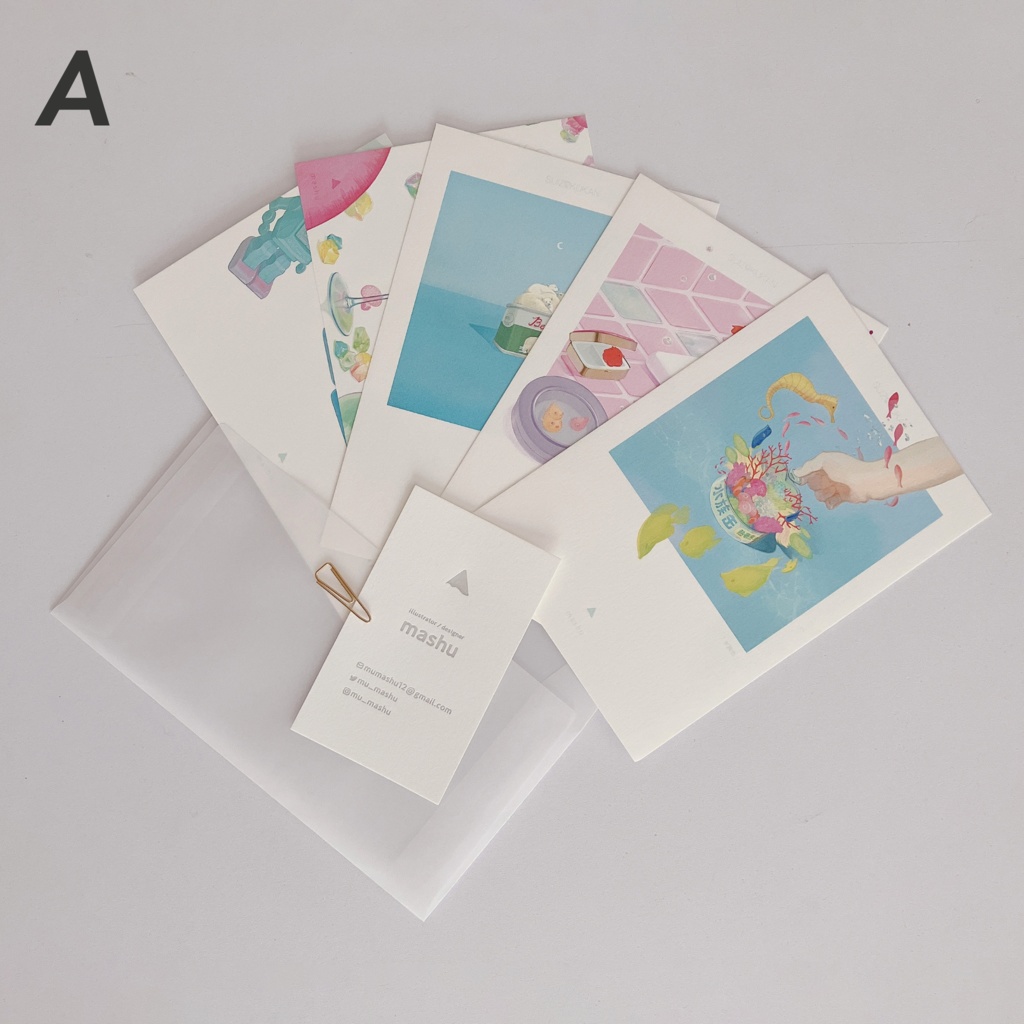 【postcard set】水族缶 ポストカードセット