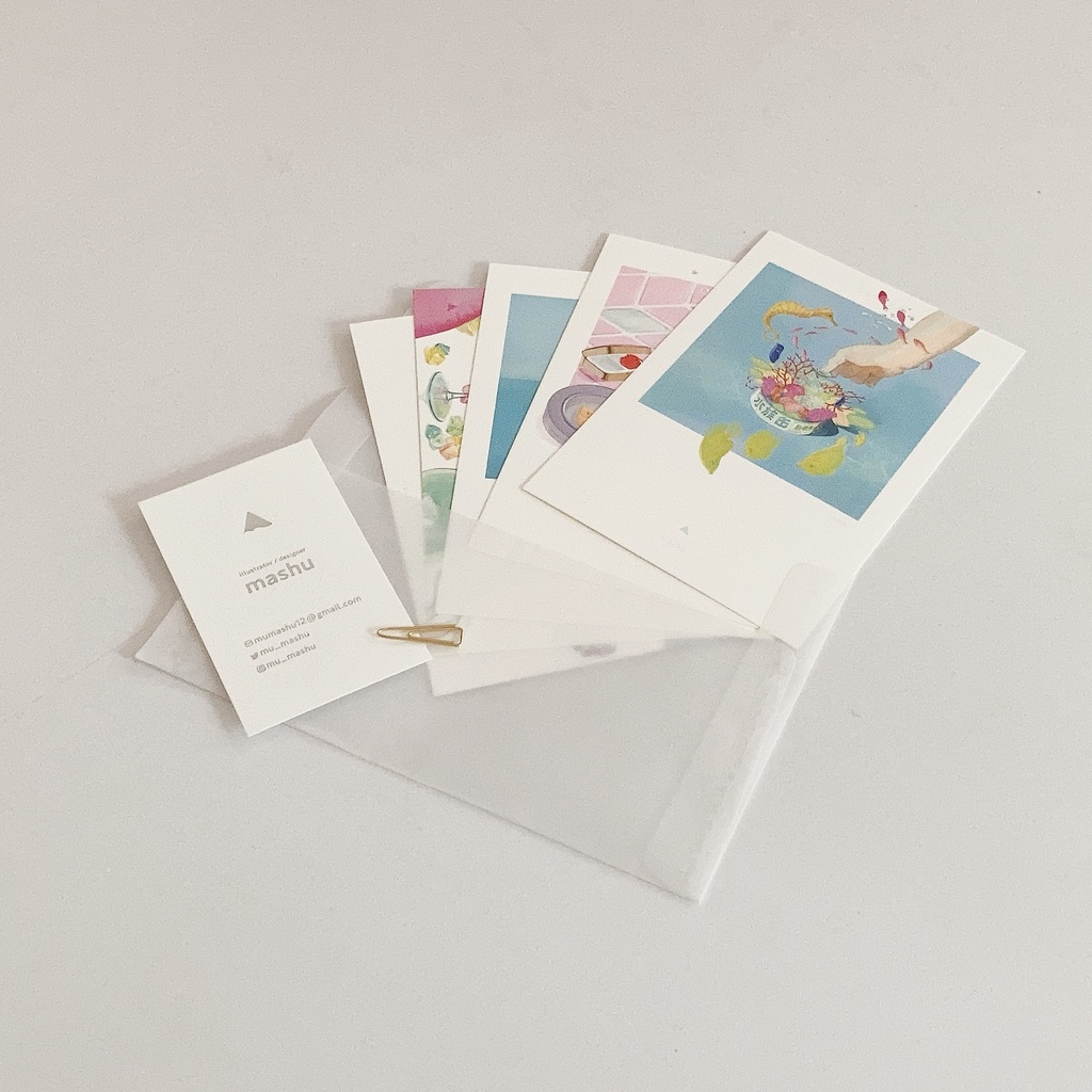 【postcard set】水族缶　ポストカードセット