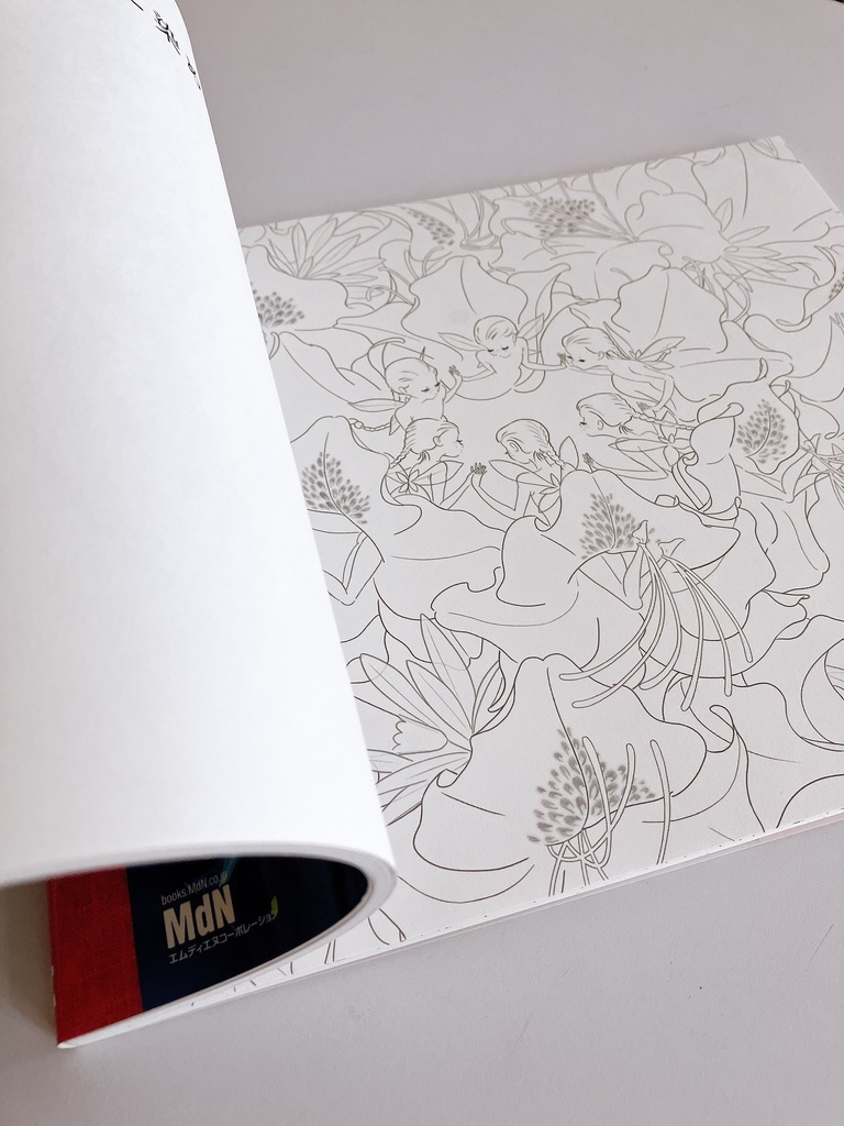 【 special set 】Love Fantasy Coloring Book Flower Words ~ Fairies of Wonderland ~ / Love Fantasy塗り絵 花ことば 〜ふしぎの国の妖精たち〜