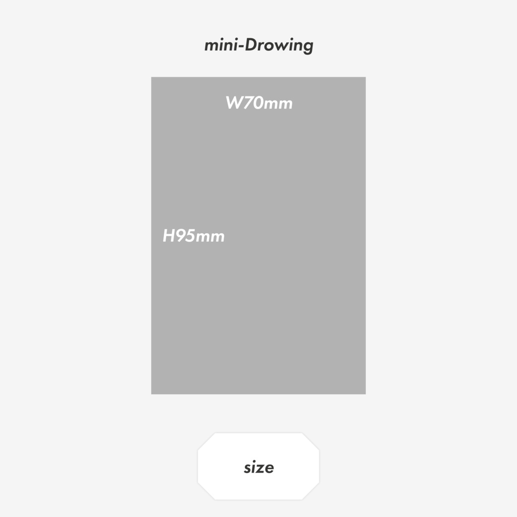 Sold out【ミニドローイング原画】Flower × Head set