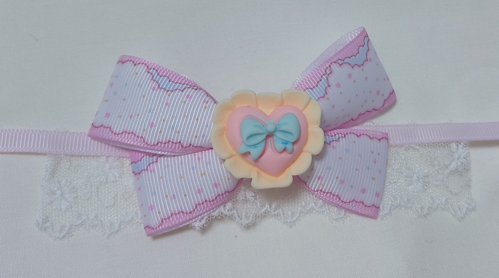 ぬいぐるみ用リボン ふわふわハートリボン