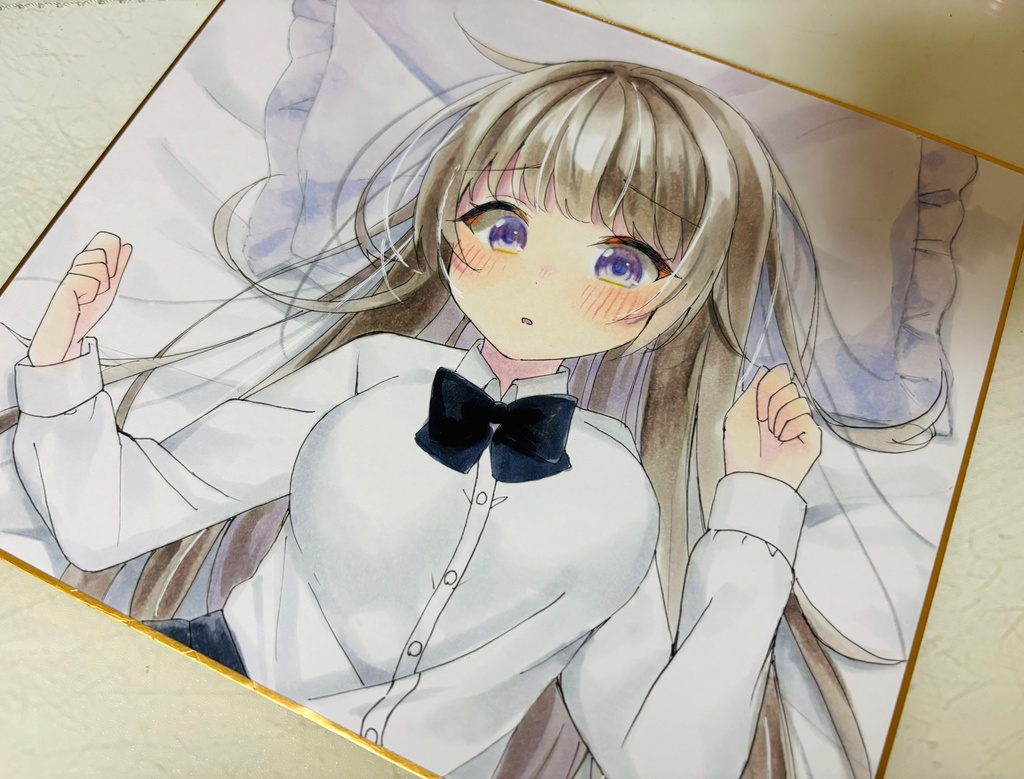 オリジナル 女の子 直筆色紙