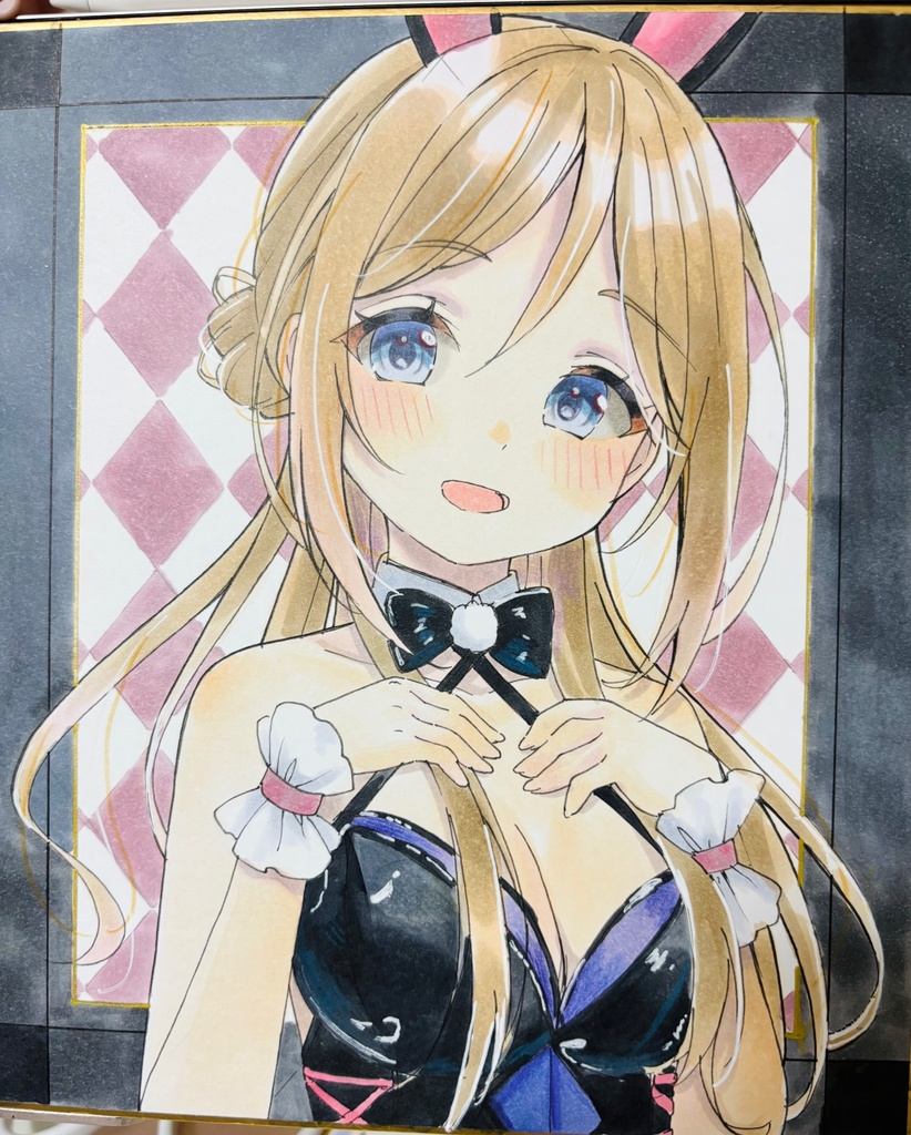 学マス 姫崎 莉波 直筆色紙 中色紙