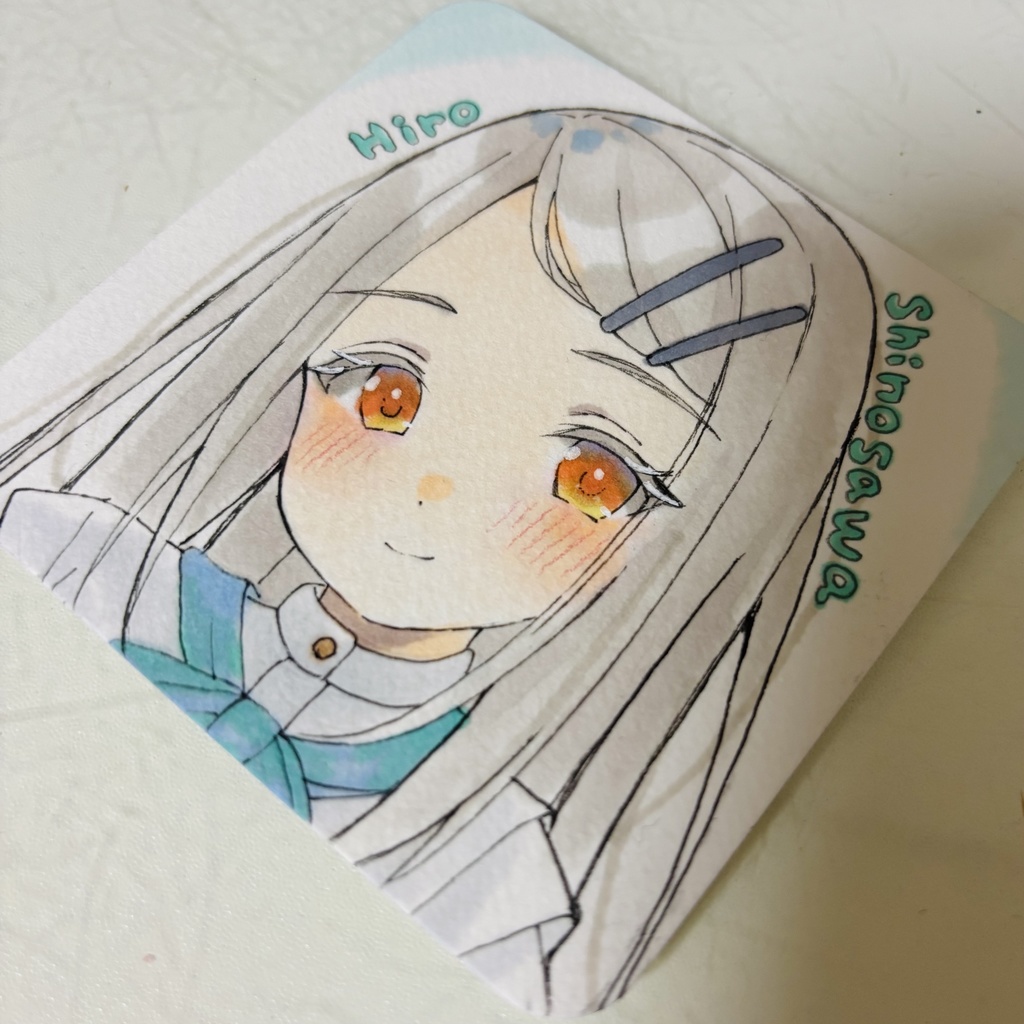 学マス 篠沢広 直筆イラスト