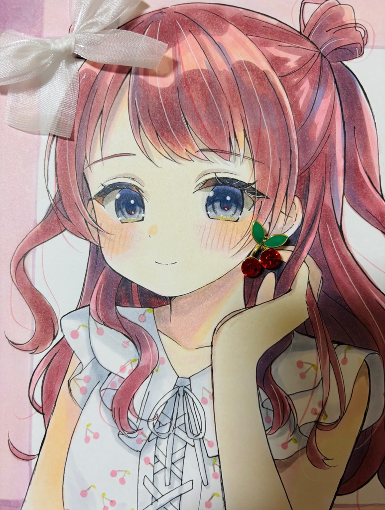 学マス 花海咲季 直筆色紙 中色紙