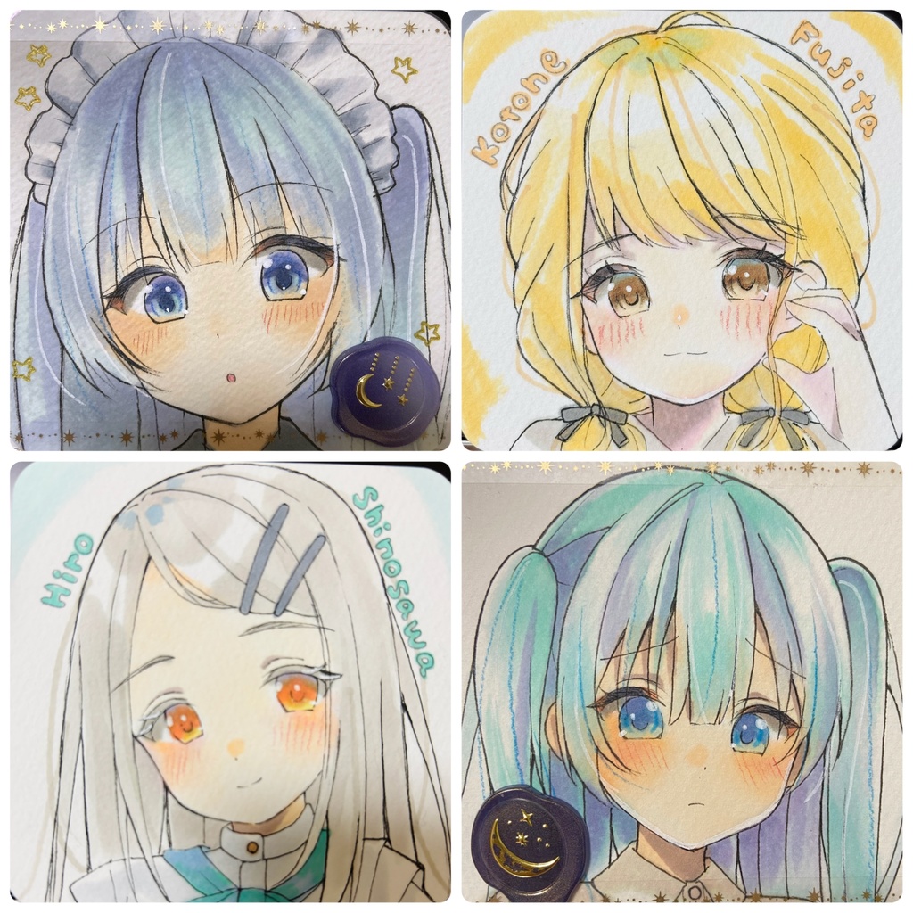 てのひらペーパー イラストオーダー