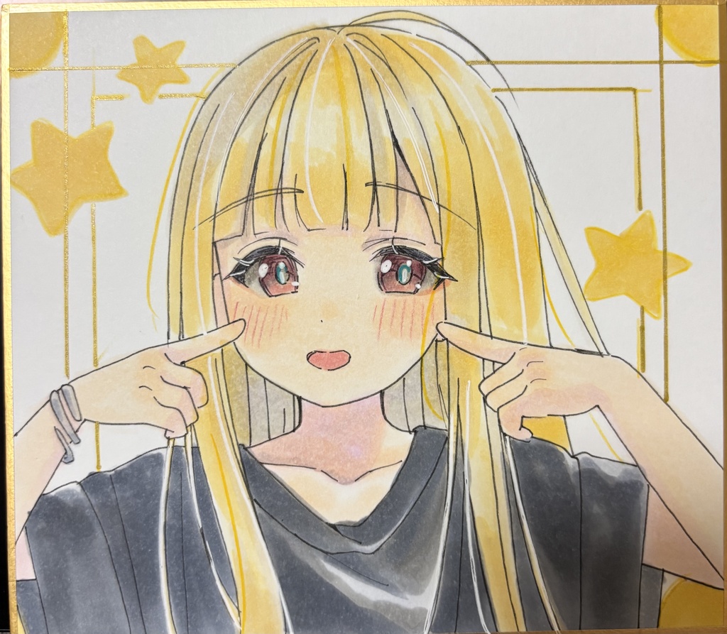 超かぐや姫! かぐや 直筆色紙