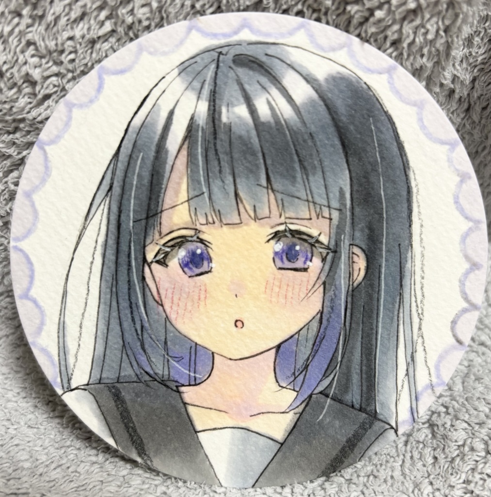 オリジナル 女の子 てのひらペーパー