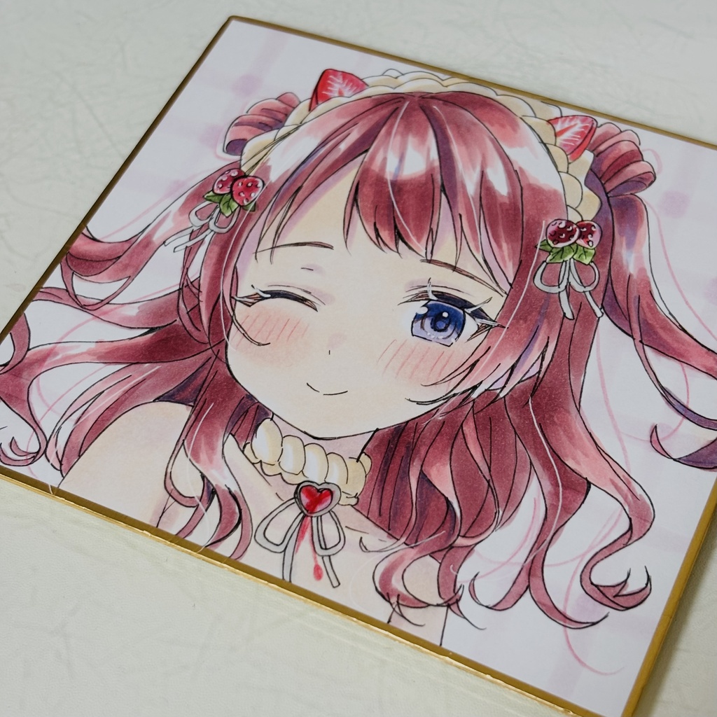 学マス  花海咲季 直筆色紙