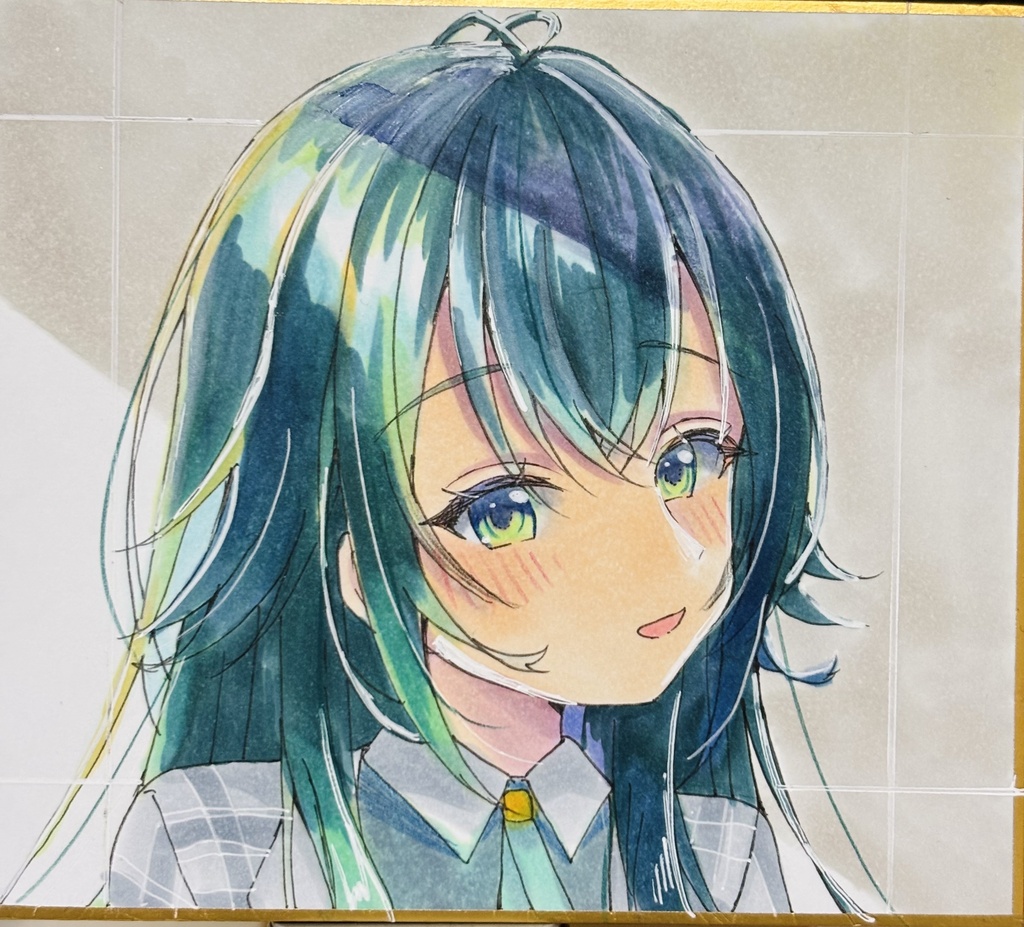 学マス 月村手毬 直筆色紙