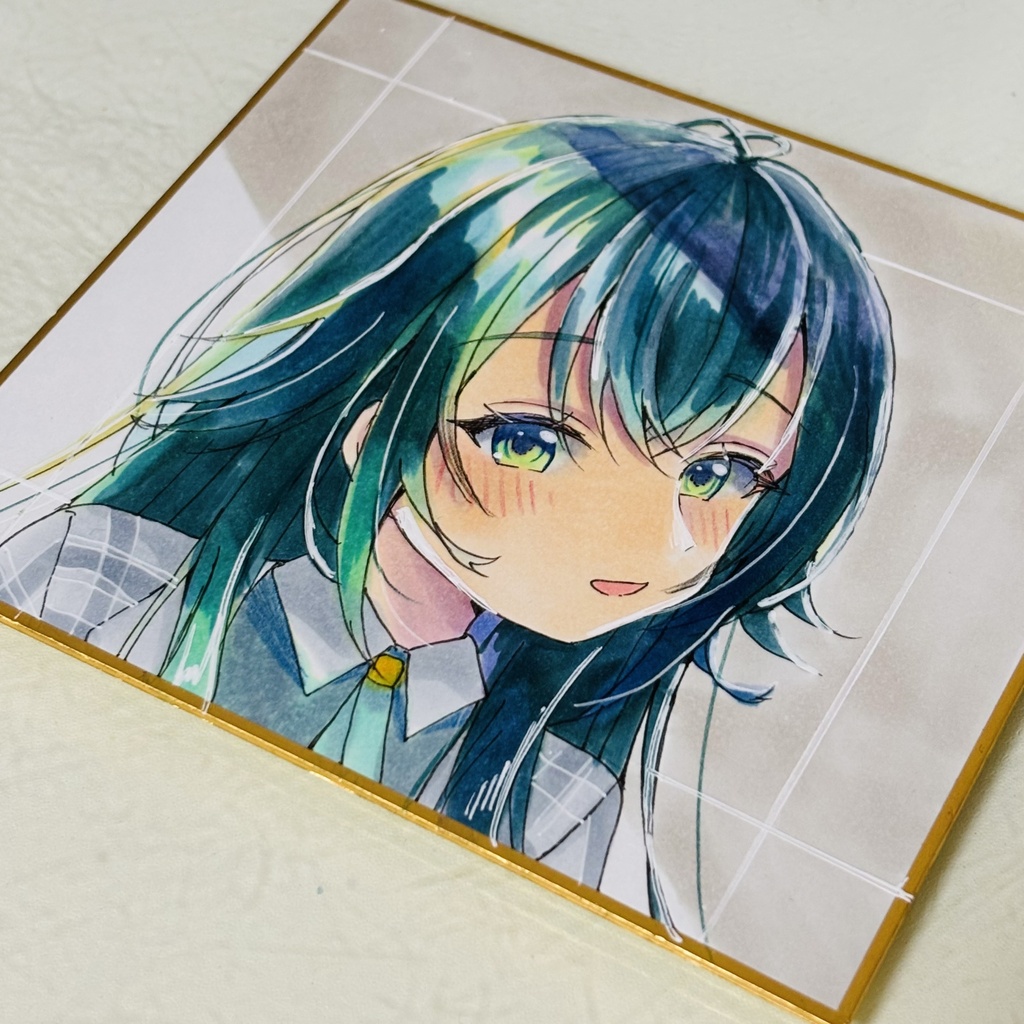 学マス 月村手毬 直筆色紙