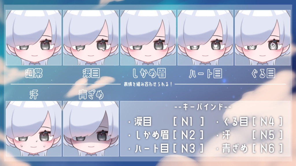 【Live2D】汎用カスタムVtuberモデル【VTS対応】