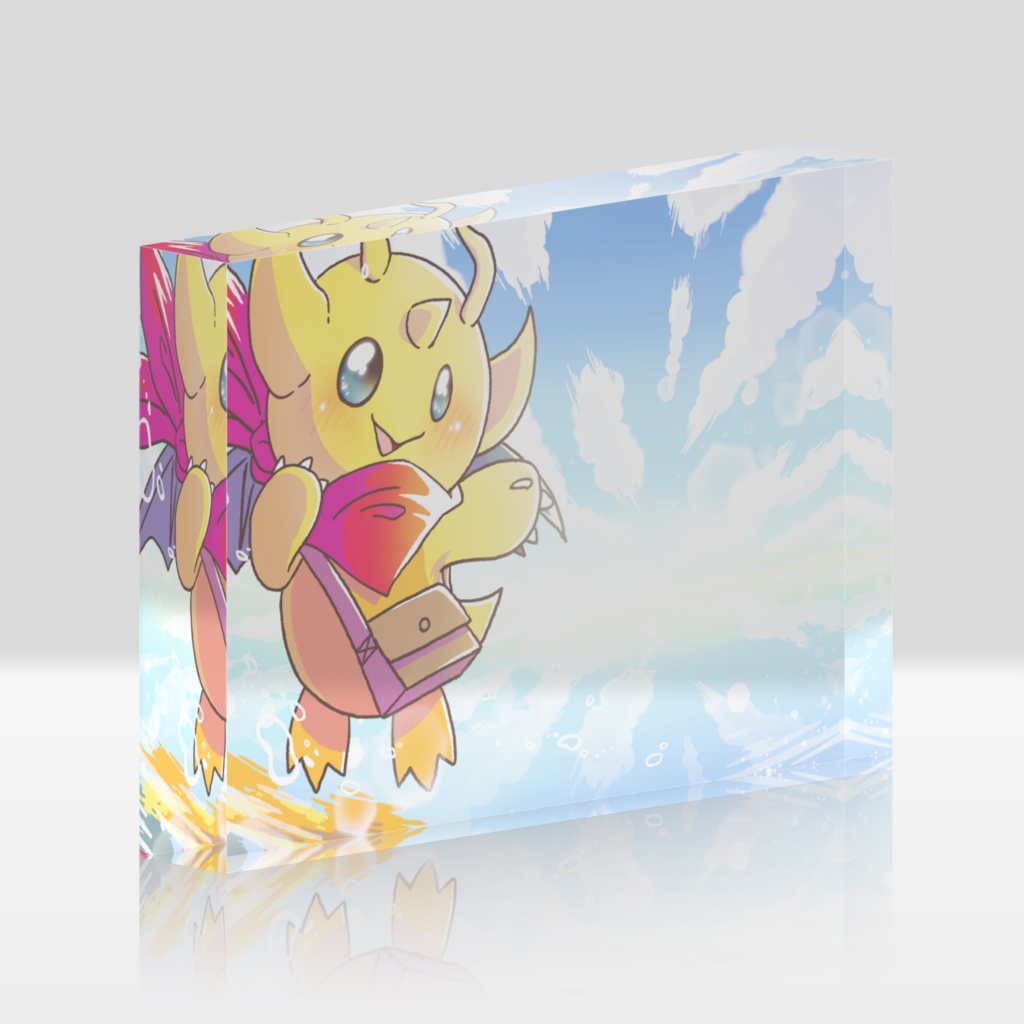 【アクリルブロック】湖とエルド・ラコ【デビュー1周年記念】