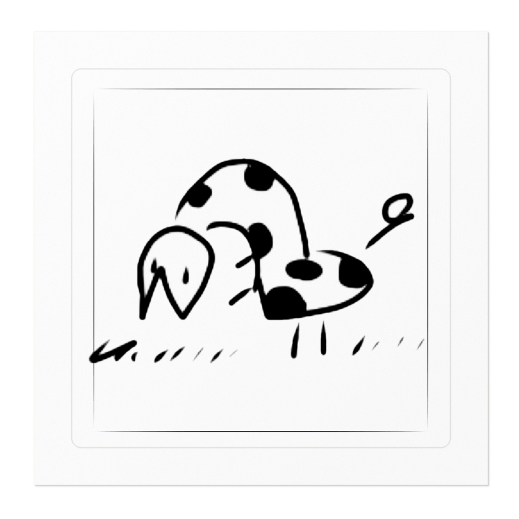 くさをはむきりんさんステッカー