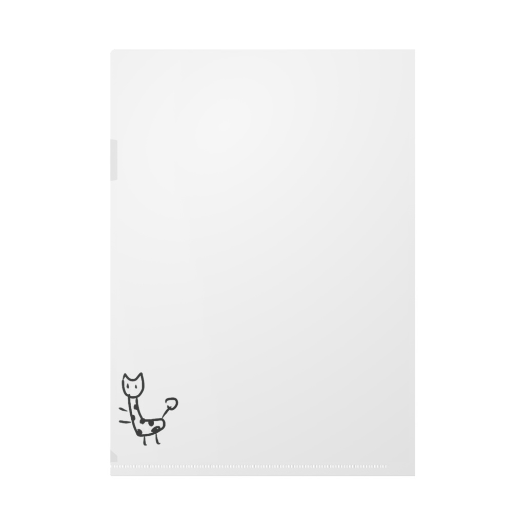 きりんさんクリアファイル ちんまり