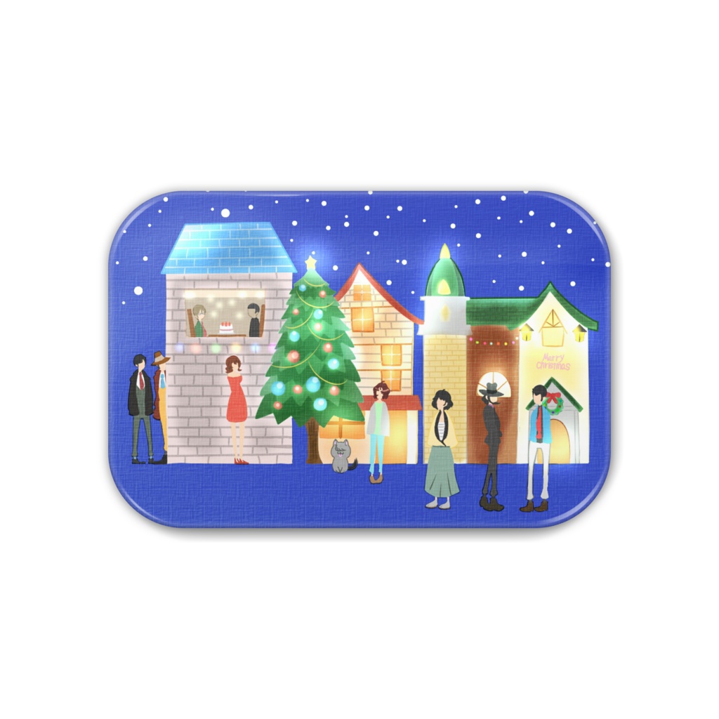 クリスマス缶バッジ