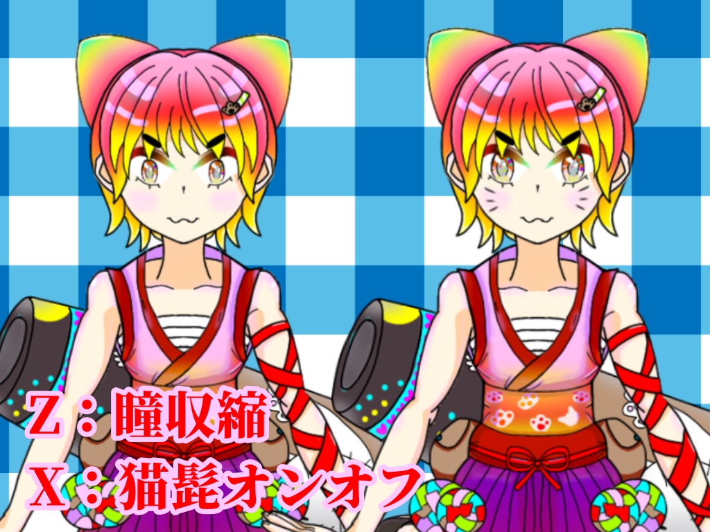 【Live2Ⅾモデル】シシガミヤブランド第一弾 猫花火師