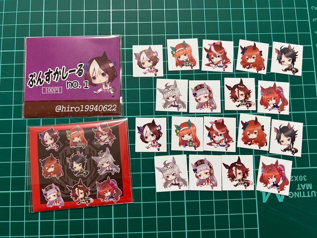ぷんすかウマ娘シール7点セット