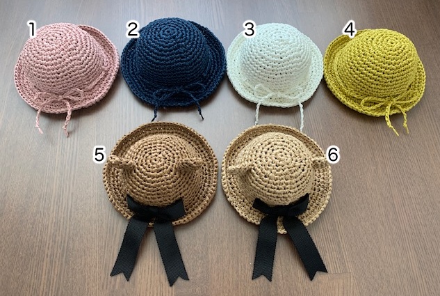 ぬい用麦わら帽子