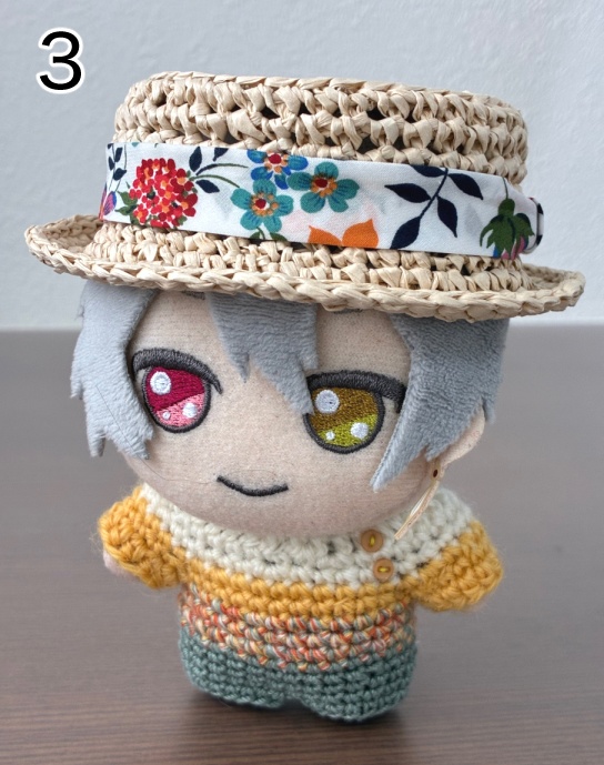 ぬい用麦わら帽子