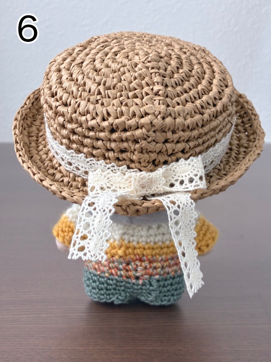 ぬい用麦わら帽子