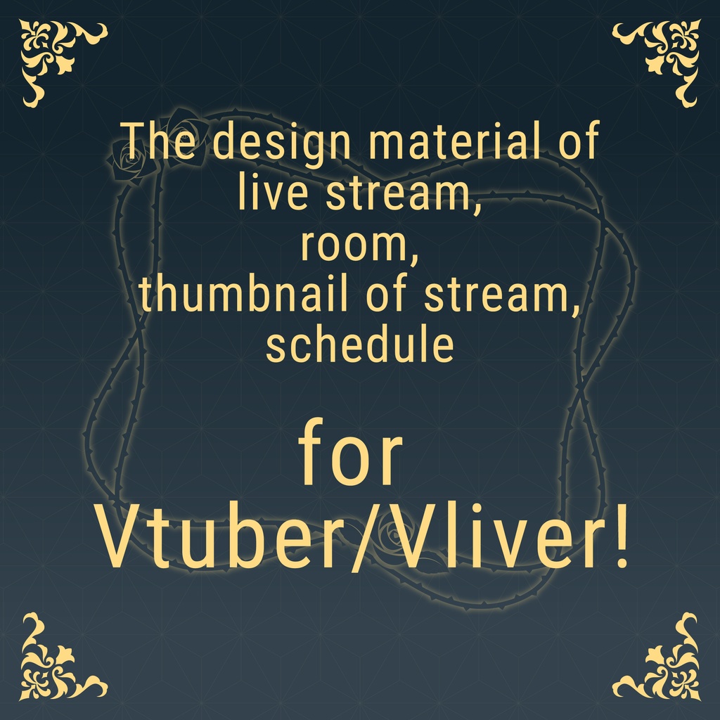 Design material of Vtuber.(have the free trial)