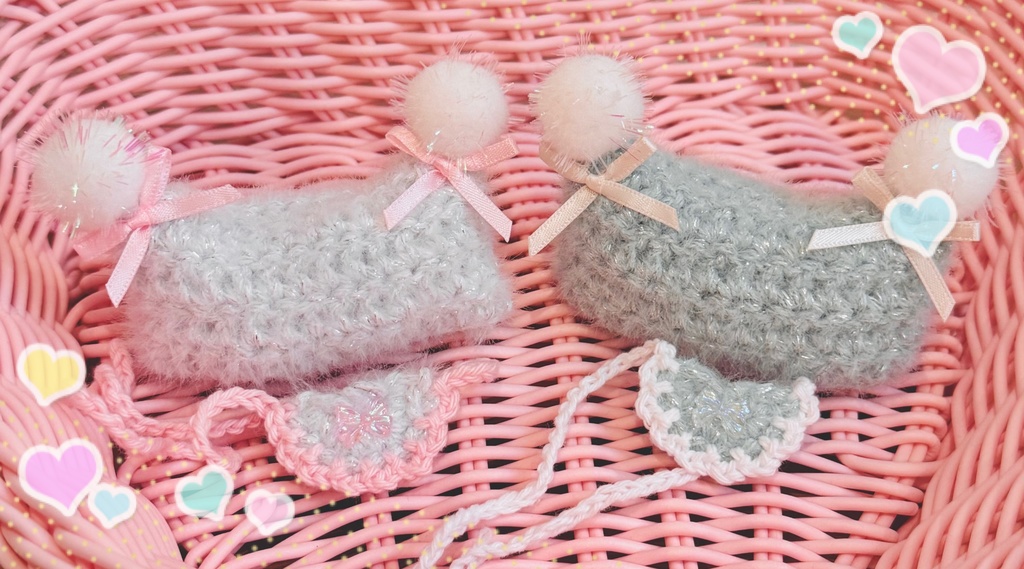 〔ぬい服〕あかちゃんぼうしとスタイ