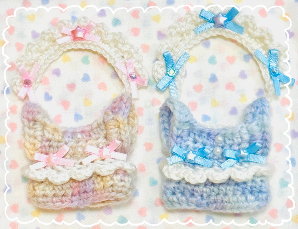 お星さまのオーバーオールとヘッドドレス