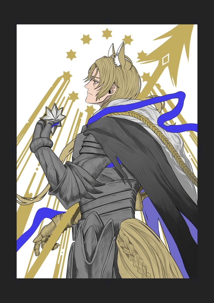 ノア休4 アークナイツ　ムリナール箔ポストカード