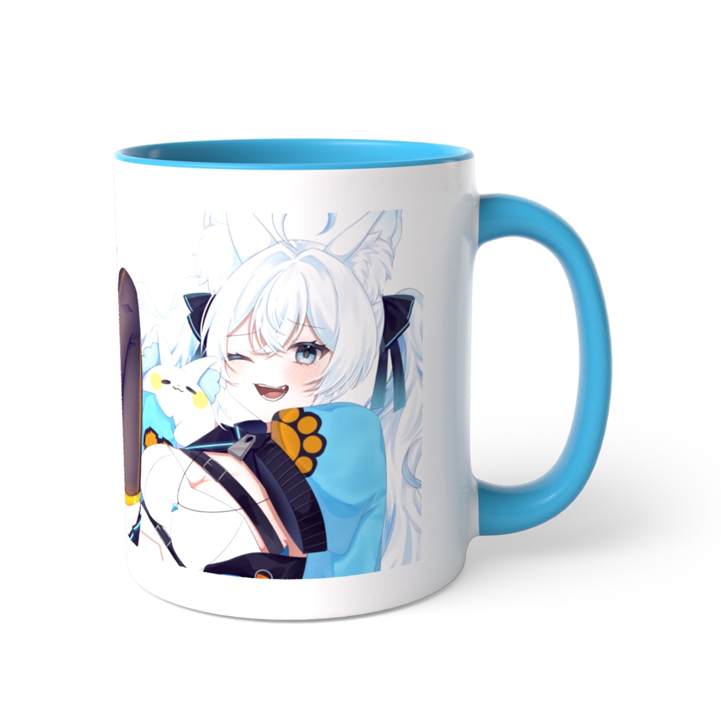 【 期間限定 】がむと一緒にほっと一息🩵ツートンカラーマグカップ🤍