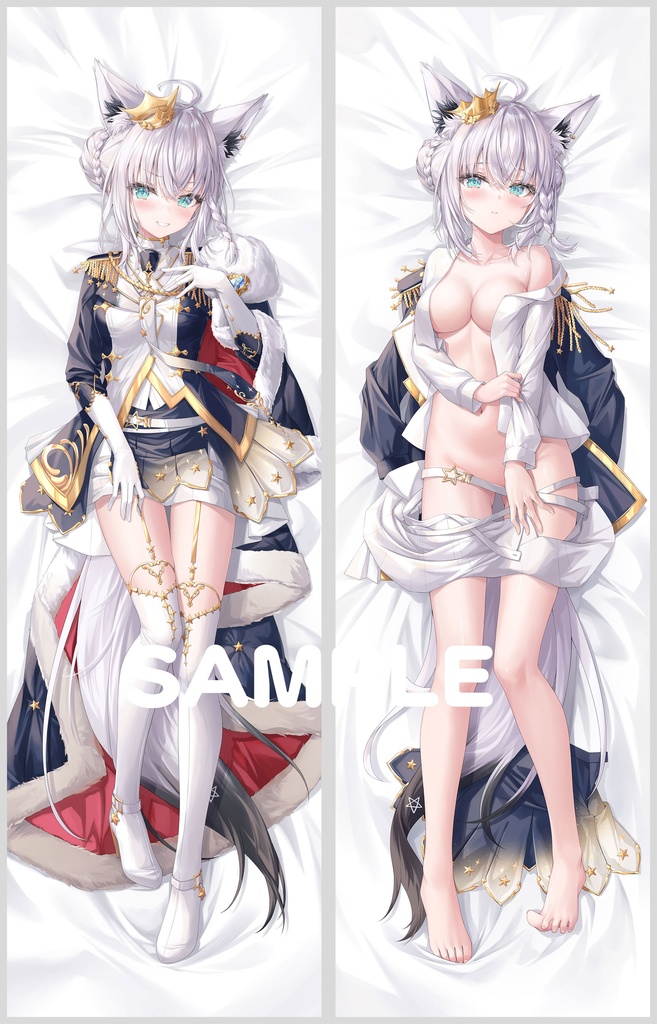 白上フブキ　フブキングダムVer　抱き枕カバー 
