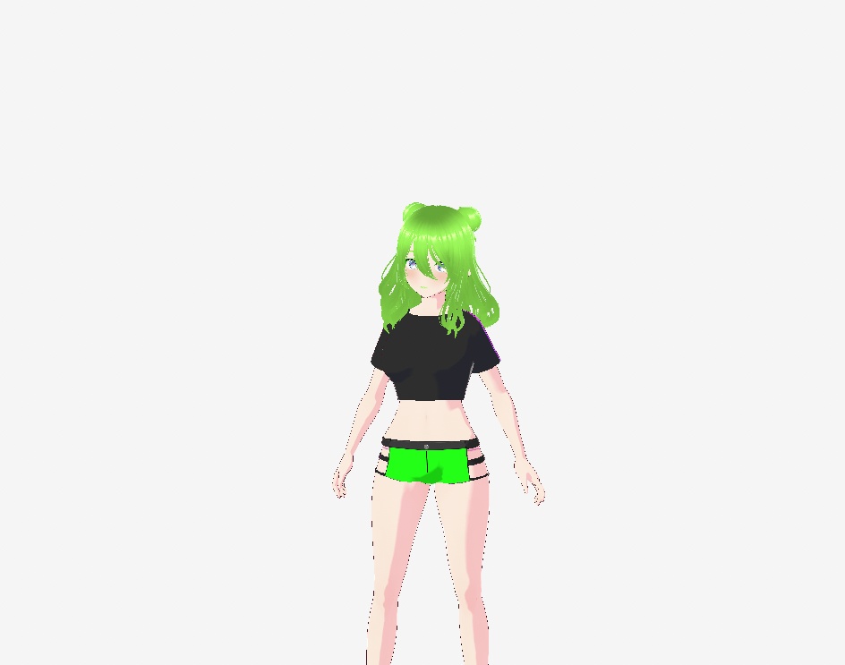 Side Cut-Out Shorts for VROID Models, Pride Cut-Out Shorts